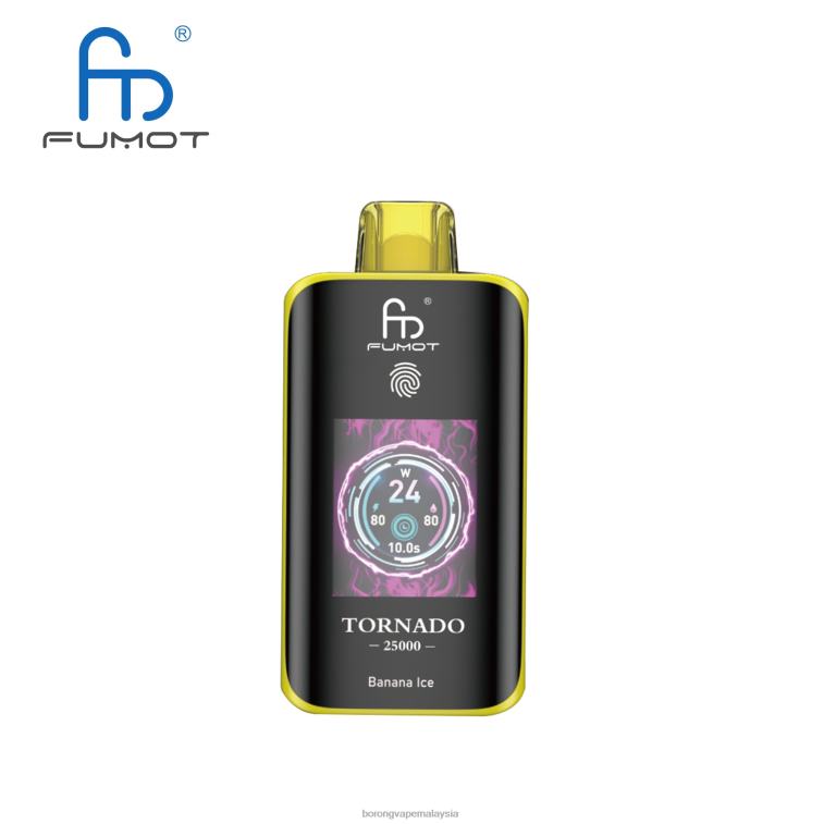 Borong Vape - ais pisang Fumot Tornado 25000 vape pakai buang JRL461