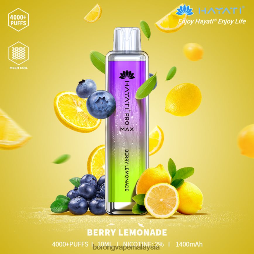 Borong Vape Malaysia - limau beri 88BL20145 Hayati Pro Max 4000
