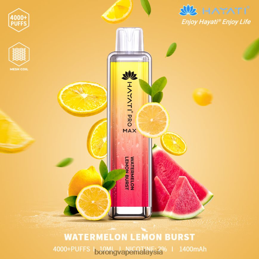 Borong Vape Murah - pecah limau tembikai 88BL20182 Hayati Pro Max 4000
