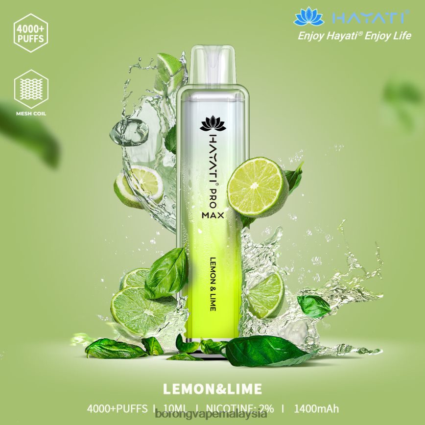Harga Borong Vape - limau lemon 88BL20163 Hayati Pro Max 4000