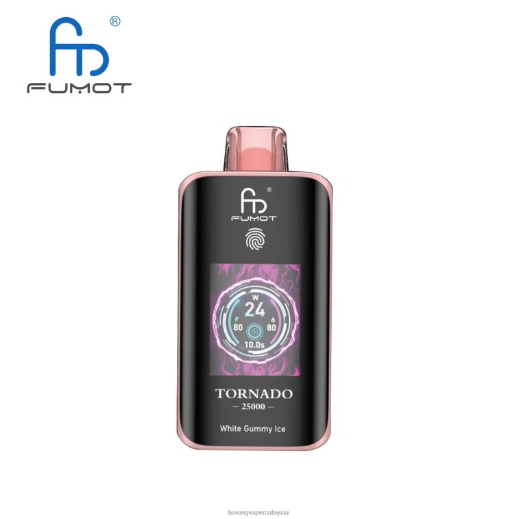 Harga Rokok Elektronik Malaysia - ais bergetah putih Fumot Tornado 25000 vape pakai buang JRL4614