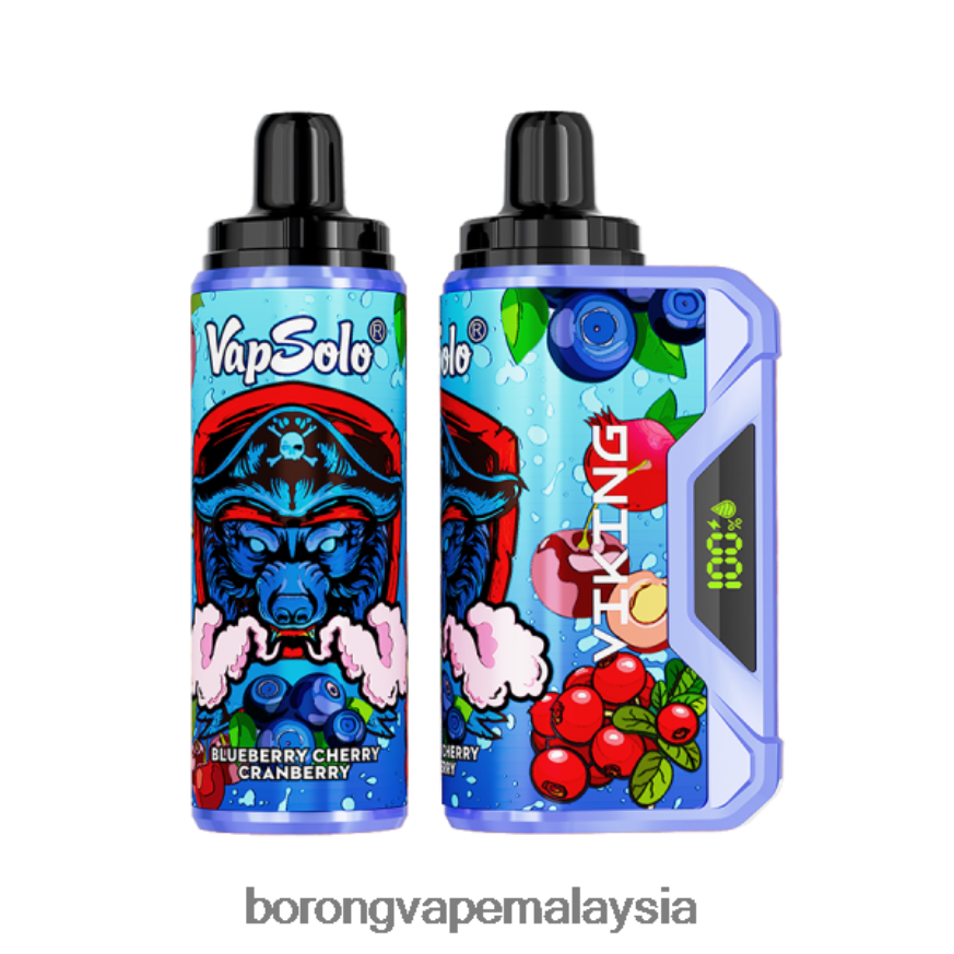 Rokok Elektronik Atau Vape - Vapsolo VIKING vape pakai buang blueberry cherry cranberry 6ZF6NJ131