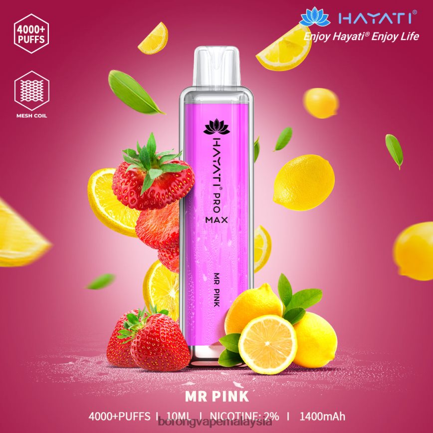 Rokok Elektronik Atau Vape - encik pink 88BL20189 Hayati Pro Max 4000