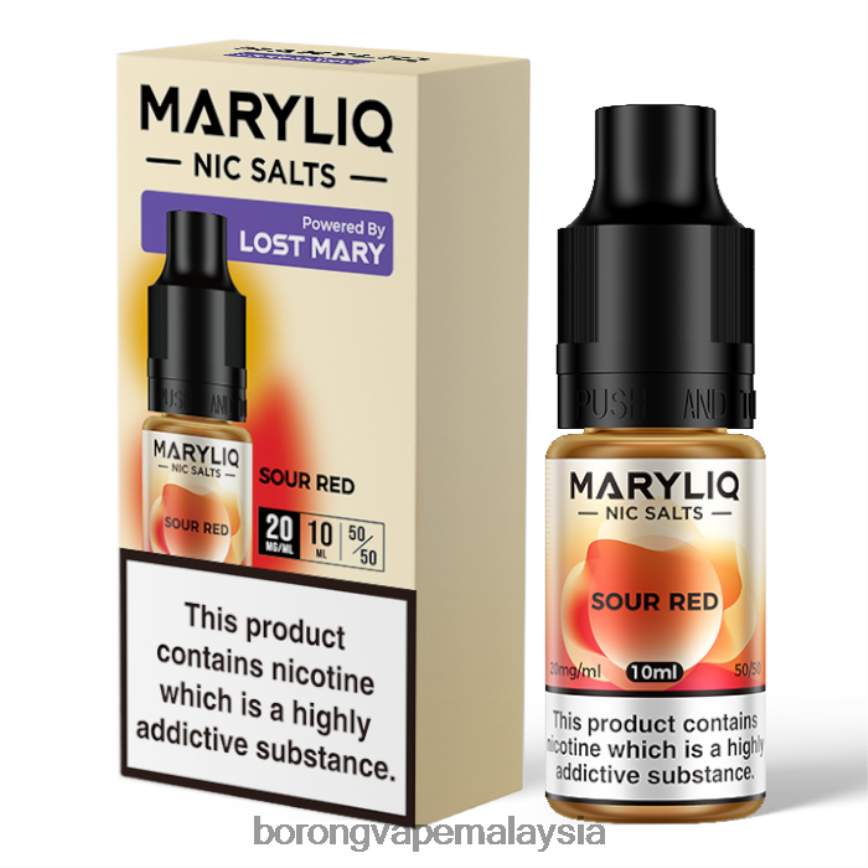 Rokok Elektronik Dan Vape - merah masam 88BL20456 LOST MARY MARYLIQ garam nic - 10ml - 20mg