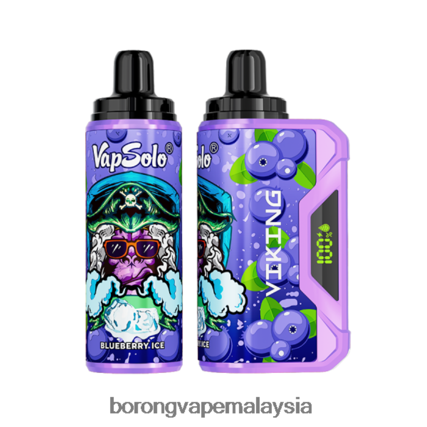 Rokok Elektronik Vape - Vapsolo VIKING vape pakai buang beri biru 6ZF6NJ130