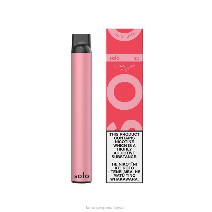 Vape Borong Malaysia Review - Solo vape pakai buang pudina strawberi HPR84