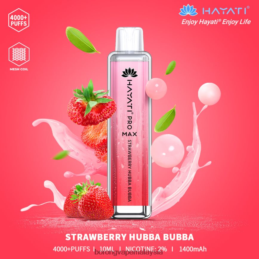 Vape Borong Malaysia Review - strawberry hubba bubba 88BL20194 Hayati Pro Max 4000