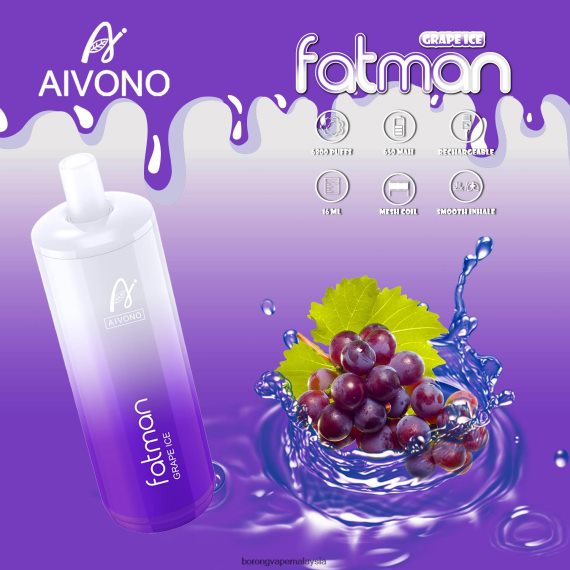 Rokok Elektronik Vape - Aivono FATMAN 6800 ais anggur TZ062V24