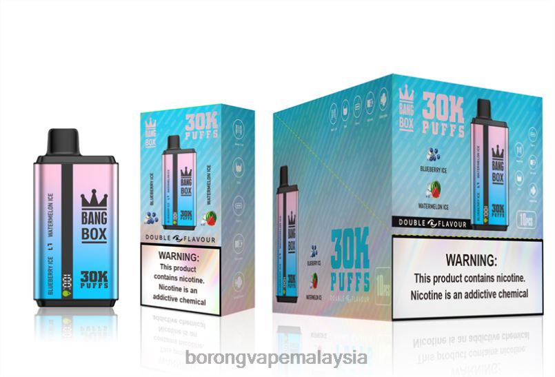 Rokok Elektronik Dan Vape - Bang Box 30000 sedutan dwi perisa ais blueberry & ais tembikai ZT82869