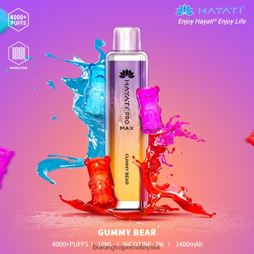 Rokok Elektronik Atau Vape - beruang bergetah 88BL20159 Hayati Pro Max 4000