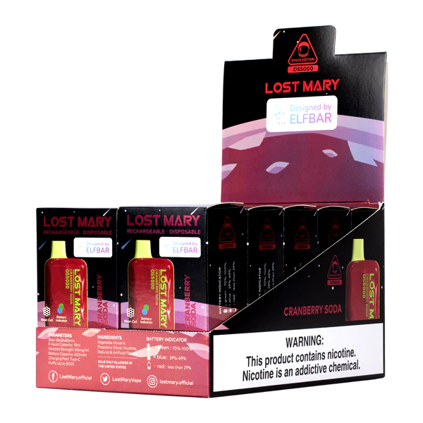 Rokok Elektronik Atau Vape - soda kranberi 88BL20109 LOST MARY OS5000
