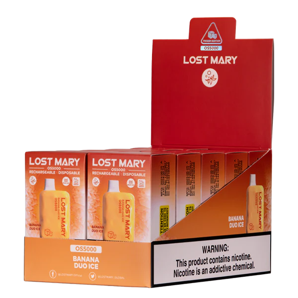 Rokok Elektronik Terbaru - ais duo pisang 88BL20107 LOST MARY OS5000