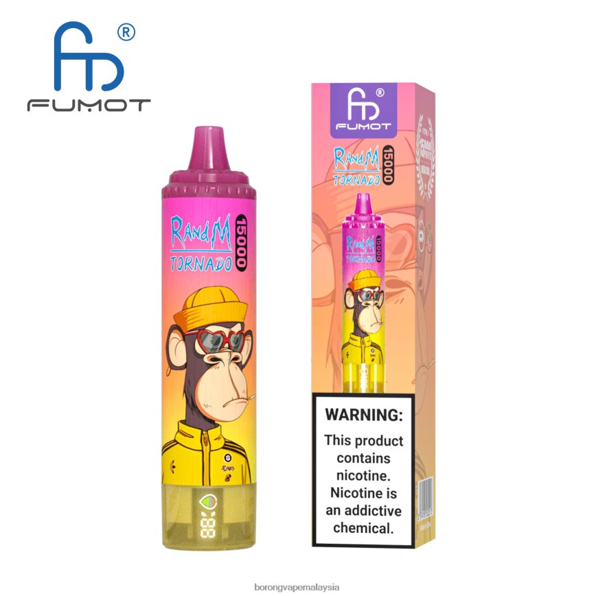 Harga Borong Vape - pakai buang 88BL203 RandM Tornado 15000 5%
