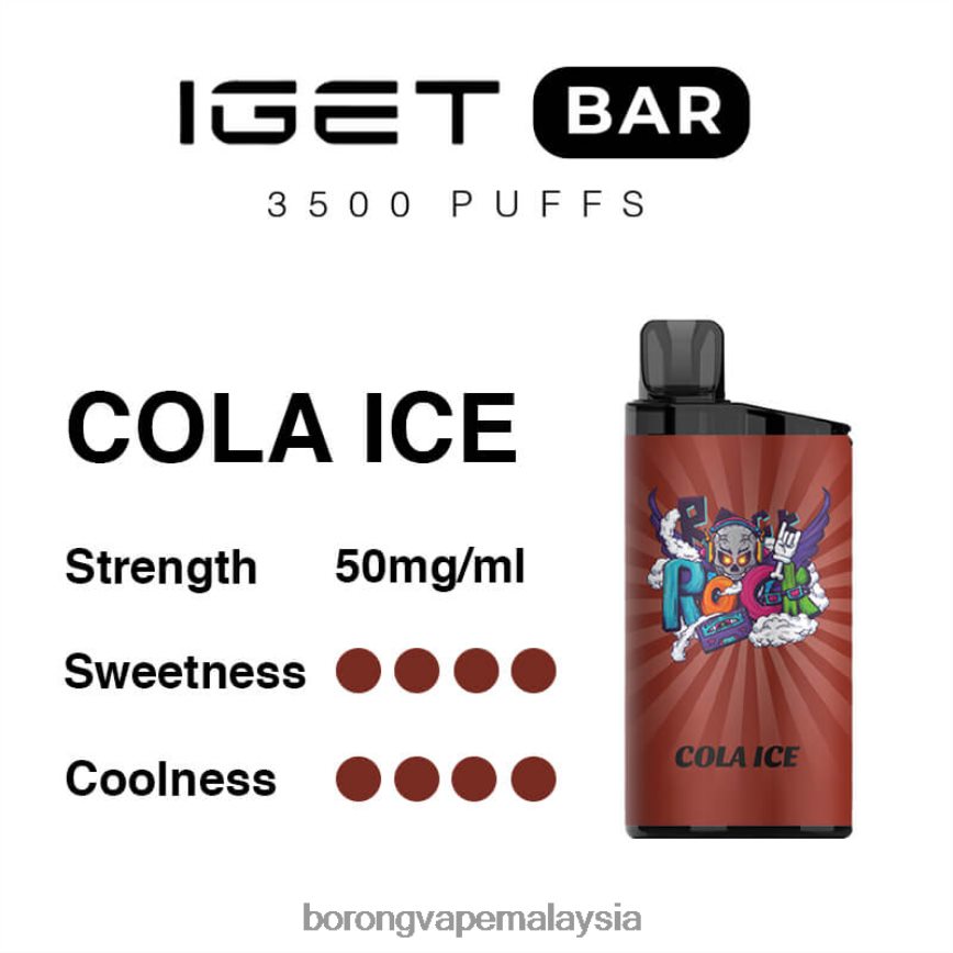 Rokok Elektronik Dan Vape - ais cola 88BL2096 IGET BAR 3500 5% nikotin