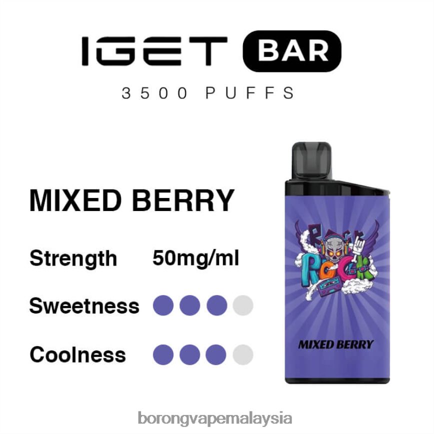 Vape Borong Malaysia Review - beri campuran 88BL2094 IGET BAR 3500 5% nikotin
