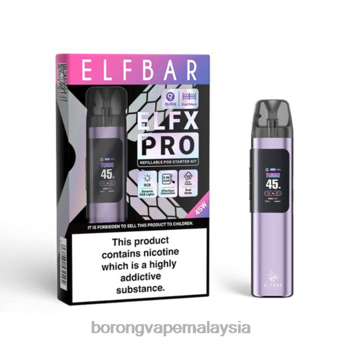 ungu ELFBAR ELFX Pro Buka peranti pod 88022